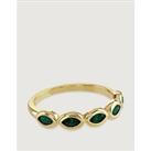 Buckley London Emerald Stacking Ring
