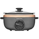 Morphy Richards Sear And Stew Rose Gold Slow Cooker - 3.5L - Hob Proof Pot