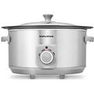 Morphy Richards 6.5L Aluminium Slow Cooker - Brushed Stainless Steel