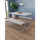 Vida Designs Roslyn 4 Seater Dining Table With Bench Set