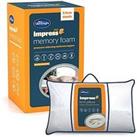 Silentnight Impress 2.5Cm Memory Foam Mattress Topper And Firm Memory Foam Pillow Bundle