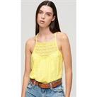 Superdry Lace Cami Beach Top - Yellow