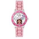 Disney Gabby'S Dollhouse Pink Silicone Time Teacher Strap Watch