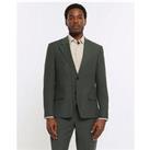 River Island Linen Single Breasted Notch Suit Jacket