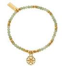 Chlobo Gold Flower Mandala Aventurine Bracelet