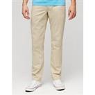 Superdry Slim Tapered Stretch Chino Trousers - Beige
