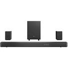 Hisense Ax5125H 5.1.2 Channel 500W Dolby Atmos Soundbar With Wireless Subwoofer And Turly Rear Speakers