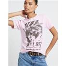 River Island Broderie Mini T-Shirt - Light Pink