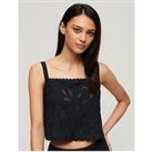Superdry Ibiza Embroidered Cami Top - Navy