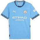 Puma Mens Manchester City 24/25 Home Short Sleeved Shirt - Blue
