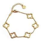 Say It With Clover Bracelet - Yellow Gold