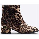 River Island Leopard Heeled Boots