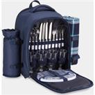 4 Person Navy Picnic Backpack