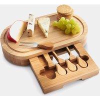 Oval Bamboo Cheese Board Set