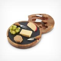 Round Cheese Board Knife Set