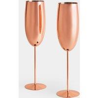 Rose Gold Champagne Flutes