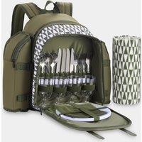 Green Picnic Backpack - 4 Person