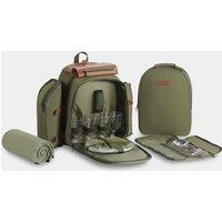 Dark Green Picnic Backpack - 4 Person