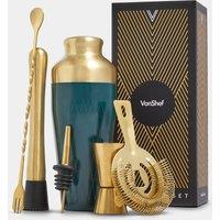 Parisian Green & Gold Cocktail Shaker Set 6pc