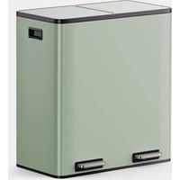 Matte Sage Green Double Bin - 60L