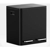 Matte Black Double Bin - 30L
