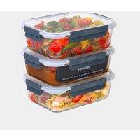 Glass Food Storage Containers 3 Piece Set