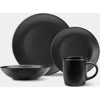 Matte Black Dinner Set 16 Piece