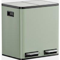 Matte Sage Green Double Bin - 30L