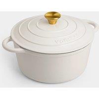 4.7L Cast Iron Dutch Oven - Cream