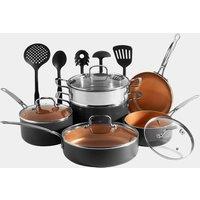 11pc Copper Cookware Set