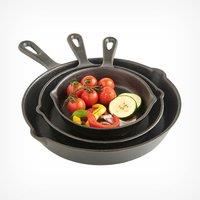 Cast Iron Cookware Set - 3 pans