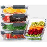 Glass Food Storage Containers 5 Piece Set