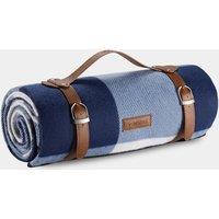 Navy Tartan Waterproof Picnic Blanket
