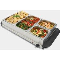 2-in- 1 Buffet Food Server With 4 Sections