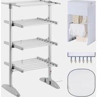 Heated Clothes Airer with Cover - Medium