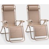 Verona Taupe Zero Gravity Chair Set of 2