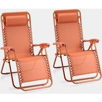 Verona Rust Zero Gravity Chair Set of 2