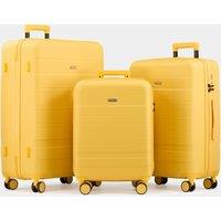 ABS Yellow Luggage Set 3 Piece
