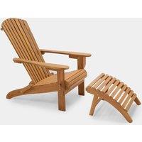 Hudson Folding Adirondack Chair and Footstool