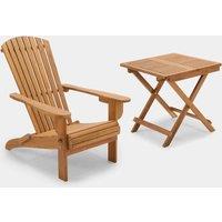 Hudson Folding Adirondack Chair and Side Table