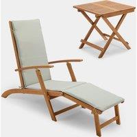 Hudson Sun Lounger and Table Set