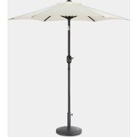 Cream 2m Steel Garden Parasol & Base Set (12kg)