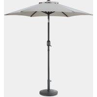 Grey 2m Steel Garden Parasol & Base Set (12kg)