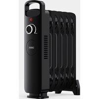 6 Fin Oil Filled Radiator 800W - Black
