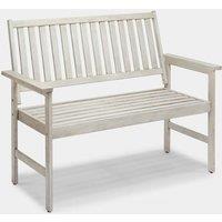 Murcia 2 Seater Wooden Grey Garden Bench