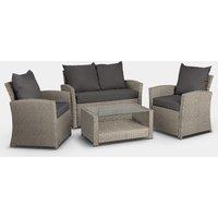 4 Seater Garden Rattan Sofa Set