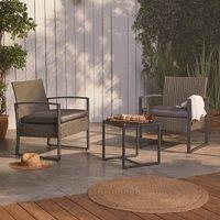 2 Seater Outdoor Rattan Garden Bistro Set
