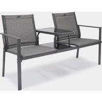 Paris Textoline Grey Love Seat