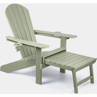 Westport Adirondack Green Garden Chair with Footstool