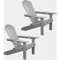 Westport Set of 2 Grey Adirondack Chairs